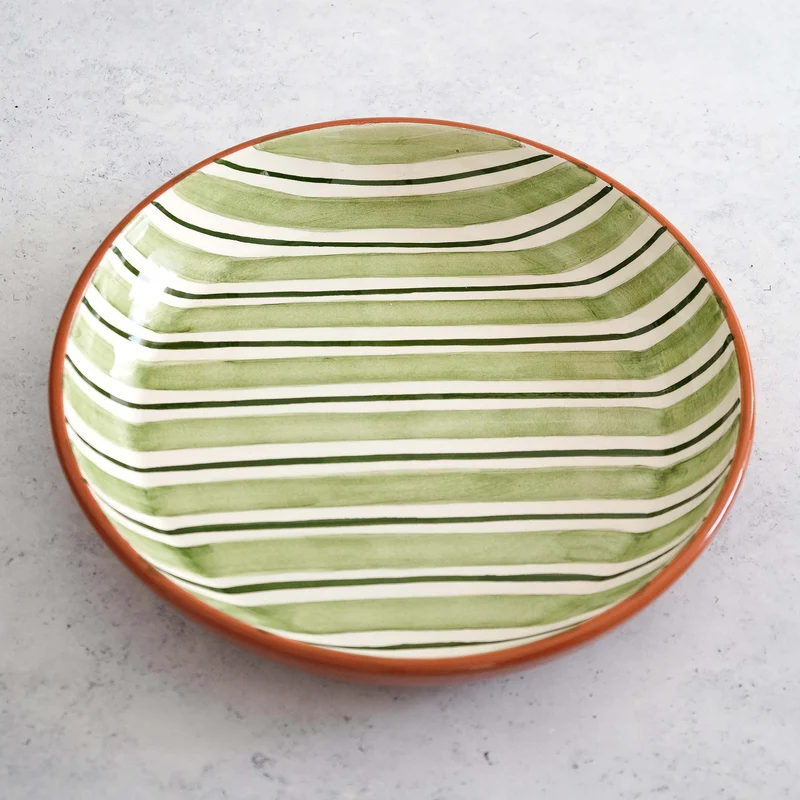 Bol de service Cabana vert, Ø27cm