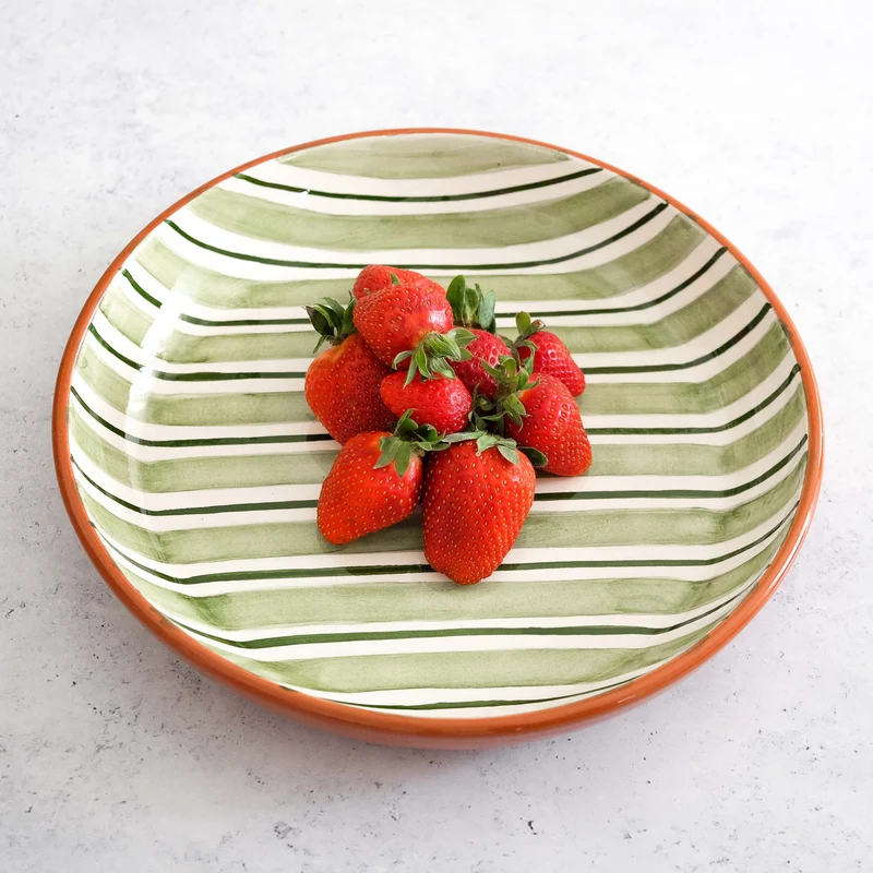 Bol de service Cabana vert, Ø27cm