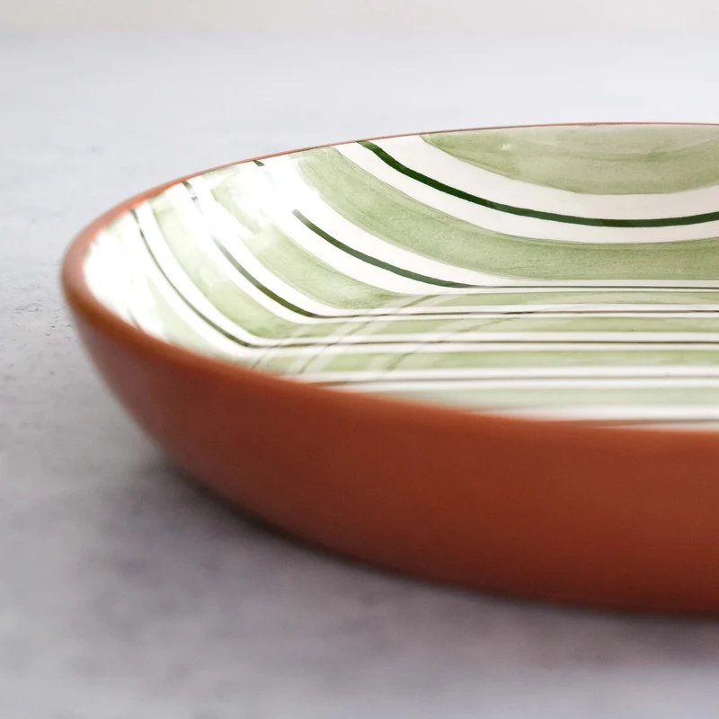 Bol de service Cabana vert, Ø27cm