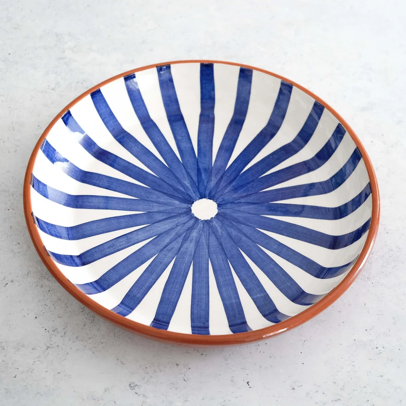 Bol de service Ray bleu Ø27cm