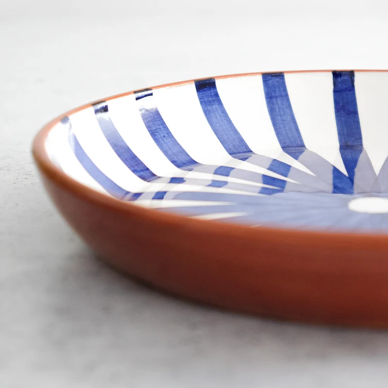 Bol de service Ray bleu Ø27cm