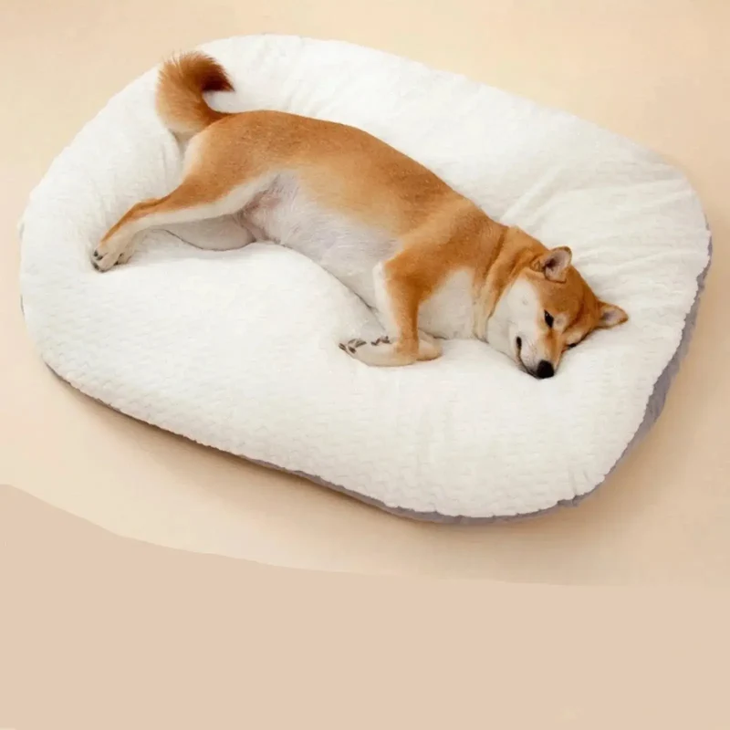 Grand panier moelleux pour chien