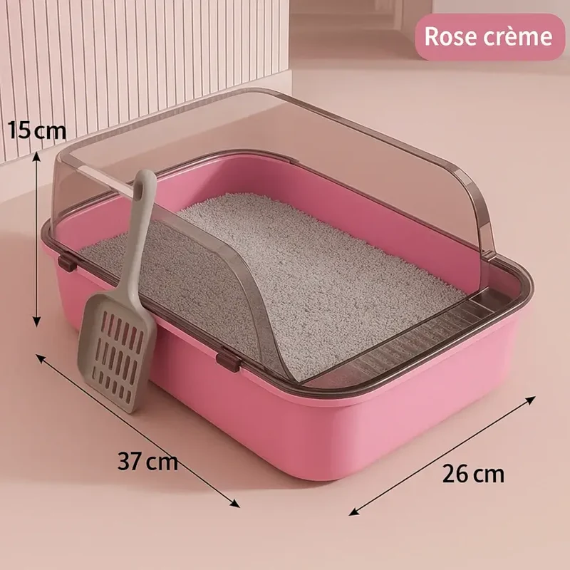 Bac à litière pour chat avec Pelle - Offrez à votre chat un espace propre et confortable