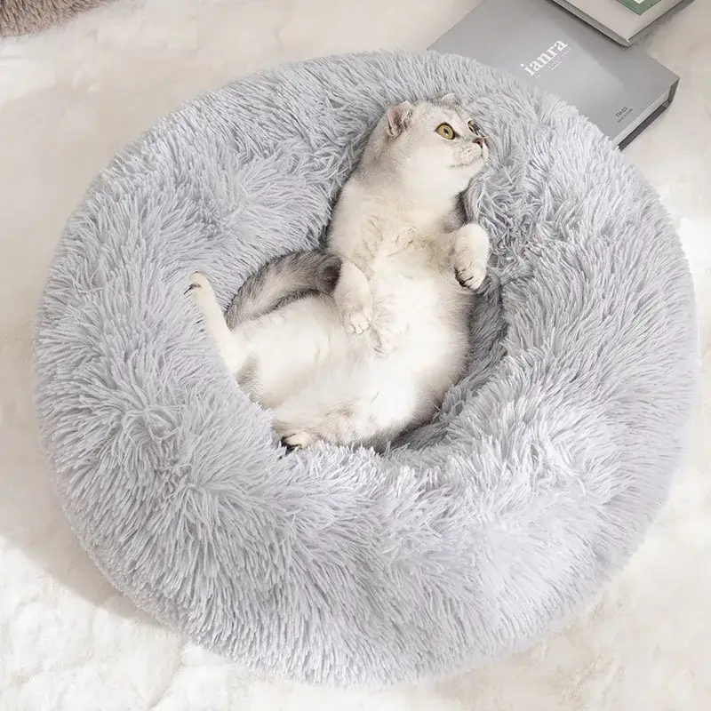 Lit en peluche pour chat - Confort et douceur ultimes