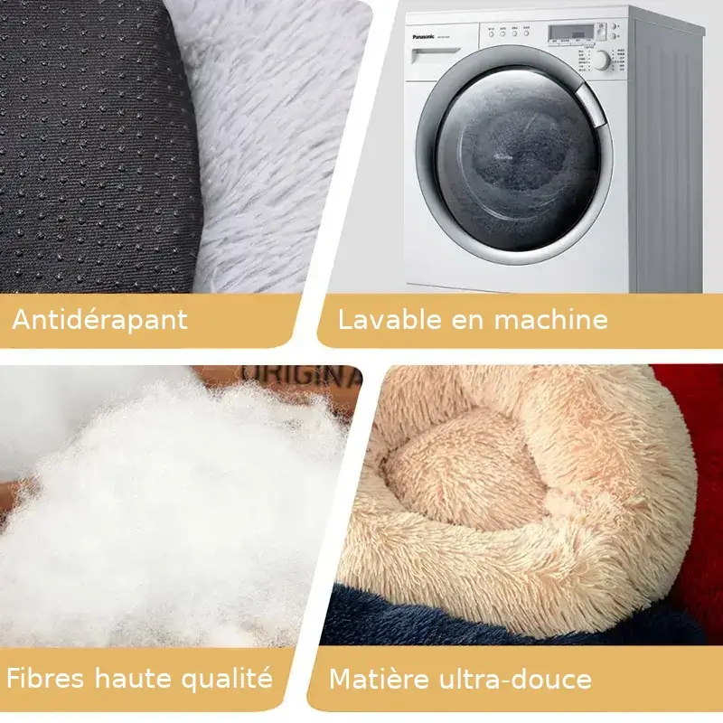 Lit en peluche pour chat - Confort et douceur ultimes