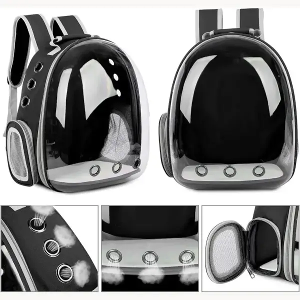 Sac à dos transparent pour chat : un transport confortable et sûr
