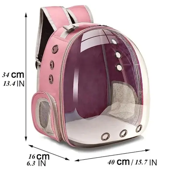 Sac à dos transparent pour chat : un transport confortable et sûr