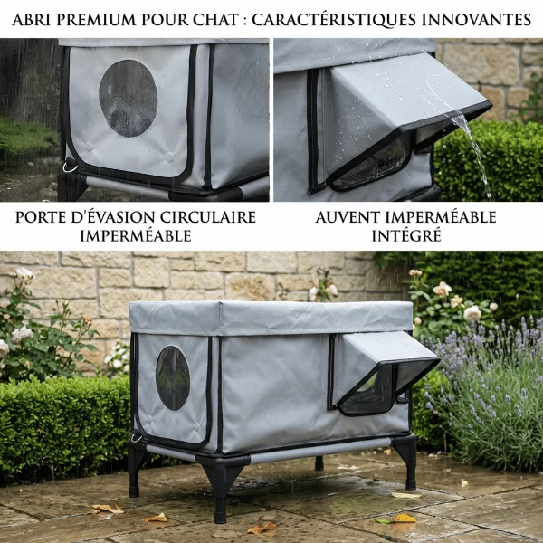 Abri extérieur pour chat - Chauffant contre le froid - WinterSafe™