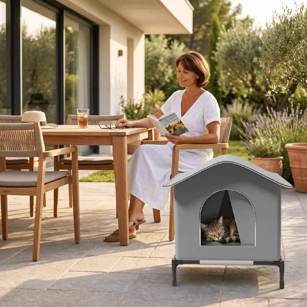 Abri exterieur chat - Imperméable et isolé - WarmNest™