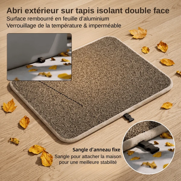Abri exterieur chat - Imperméable et isolé - WarmNest™