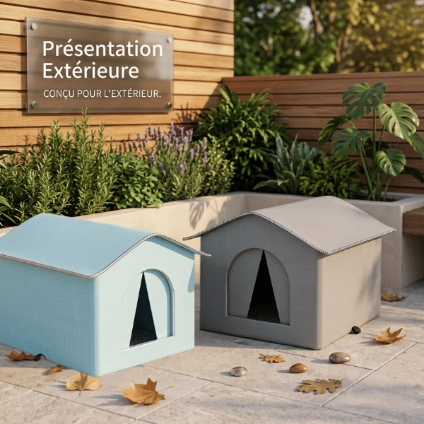 Abri exterieur chat - Imperméable et isolé - WarmNest™