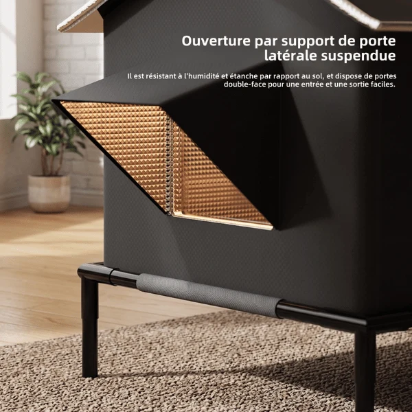 Niche chat extérieur - Isolée thermique support surélevé - ThermoNest™