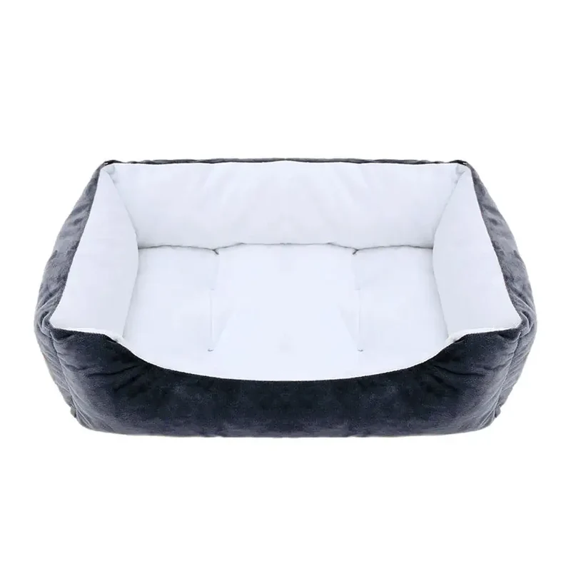 Grand panier pour chien XXL noir et bleu clair