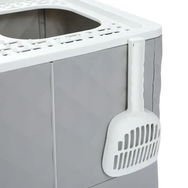 Toilettes fermées pour chat, bac à litière inodore et facile à nettoyer