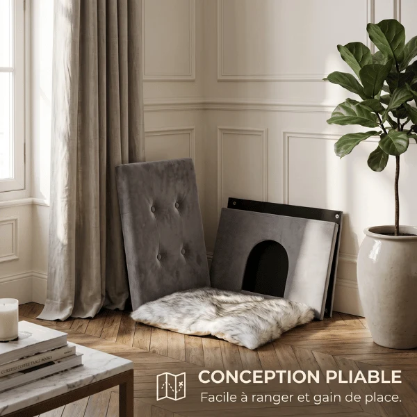 Niche à chat - Tabouret design avec coussin moelleux - OttoNest™