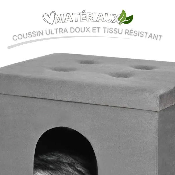Niche à chat - Tabouret design avec coussin moelleux - OttoNest™