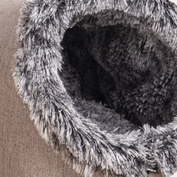 Niche pour chaton - Auto chauffante peluche fourrure douce - KittyCat™