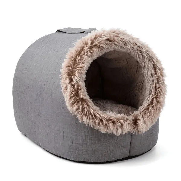 Niche pour chaton - Auto chauffante peluche fourrure douce - KittyCat™