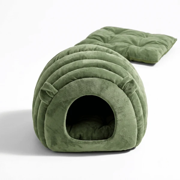 Niche chat - Grotte apaisante en cocon de velours - CocoonCat™
