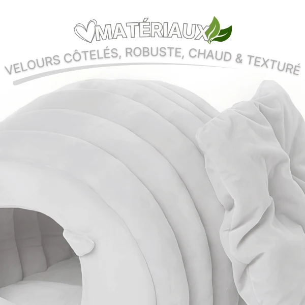Niche chat - Grotte apaisante en cocon de velours - CocoonCat™