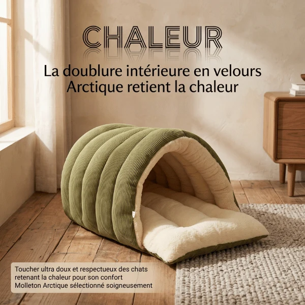 Cabane chaton - Chaude en velours modulable - LittleDen™
