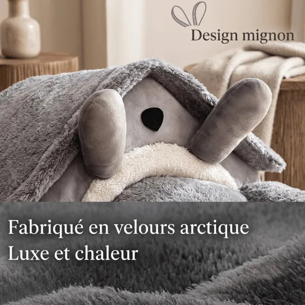 Maison chat - Grand confort ultra doux velours anti stress - LuxHut™