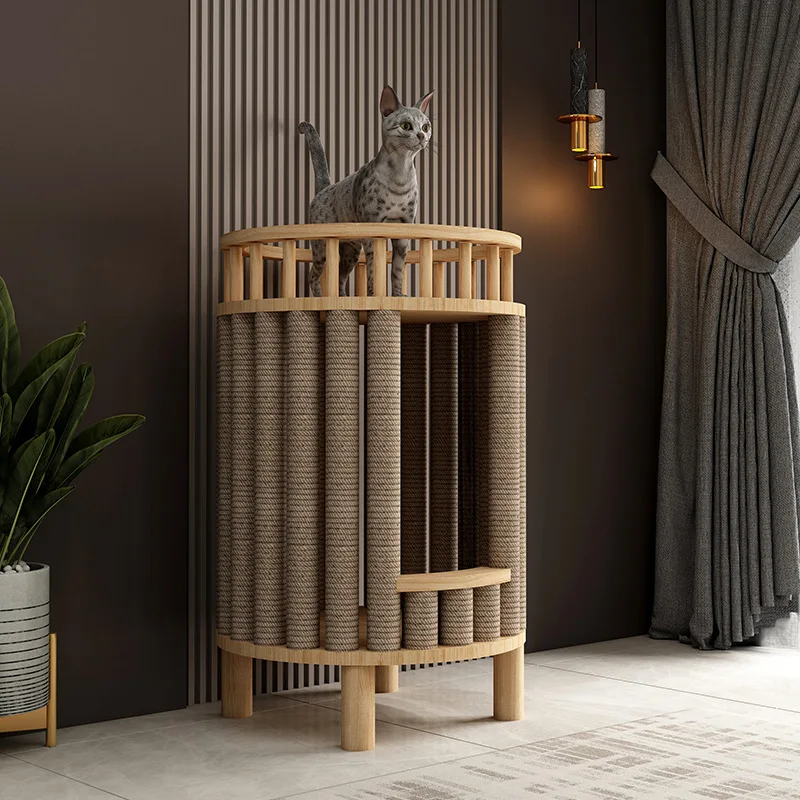Meuble de couchage pour chat rond – Confort et design pour votre félin