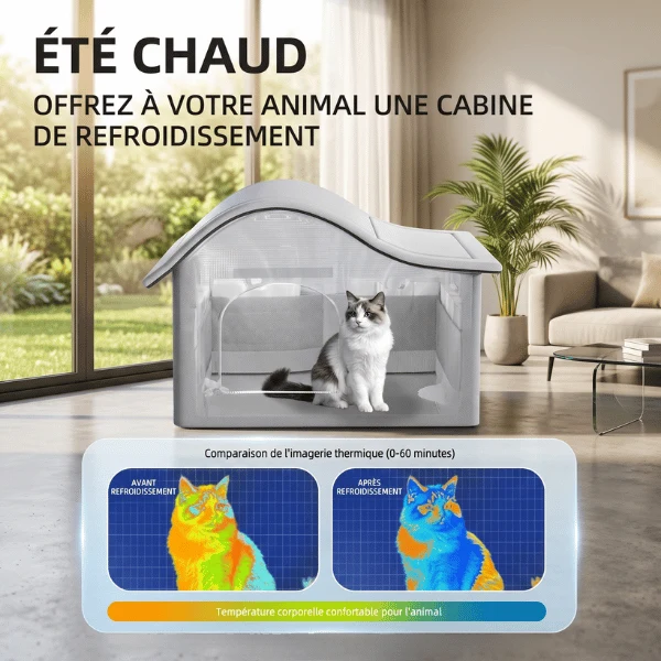 Maisonnettes pour chats - Rafraîchissantes et Isolées - CoolNest™