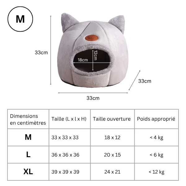 Maison pour chat - Douillette et design cocooning - Prestige™