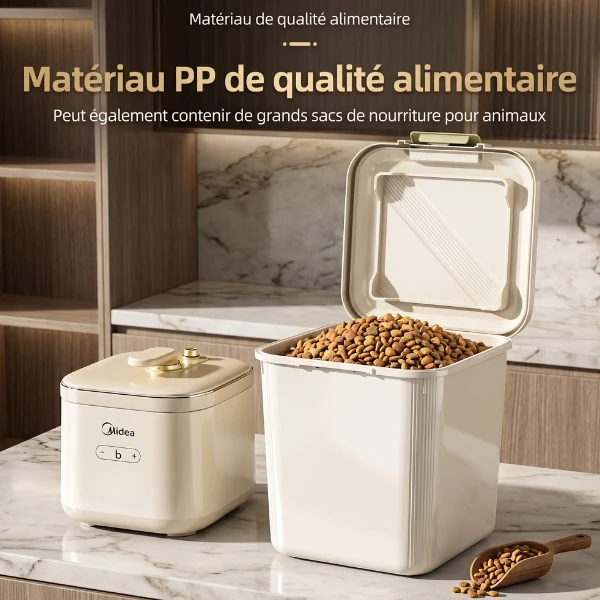 Boite croquettes chat - Carré à verrouillage renforcée - CroqBox™
