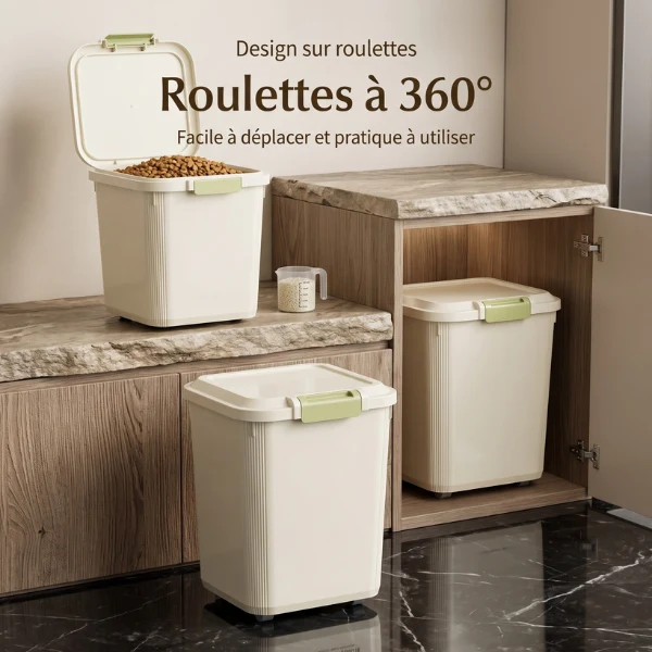 Boite croquettes chat - Carré à verrouillage renforcée - CroqBox™