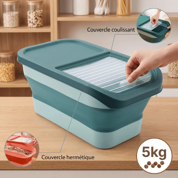 Boite a croquette - Pliable et hermétique - FoldKeeper™