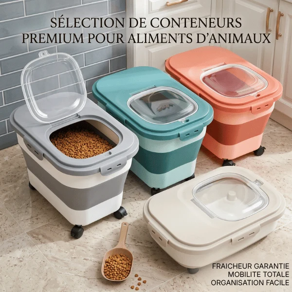 Boite a croquette - Pliable et hermétique - FoldKeeper™