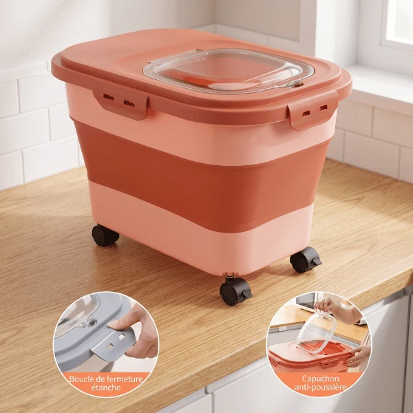 Boite a croquette - Pliable et hermétique - FoldKeeper™