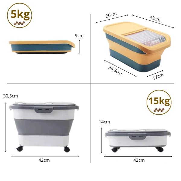Boite a croquette - Pliable et hermétique - FoldKeeper™