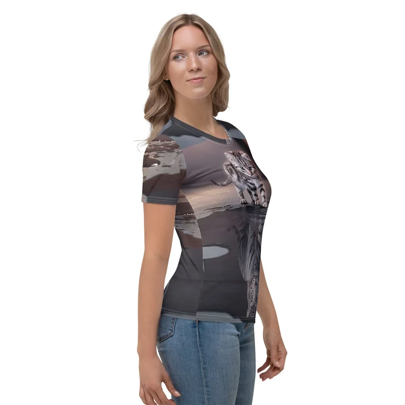 T-shirt chaton et tigre