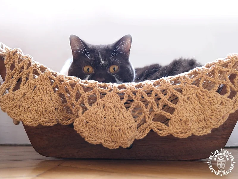 Hamac pour chat taupe - Origine Nicaragua
