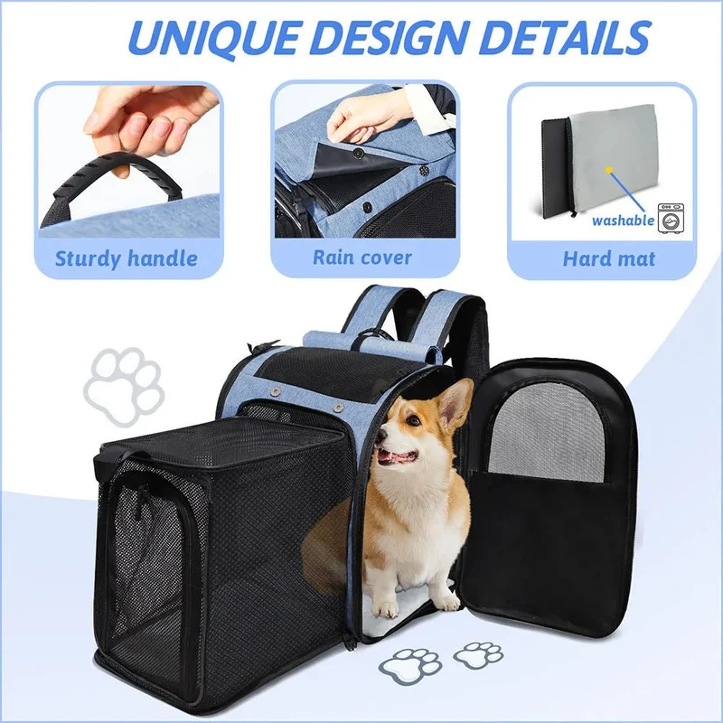 Sac à dos extensible grand confort pour chat