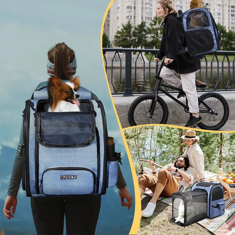 Sac à dos extensible grand confort pour chat