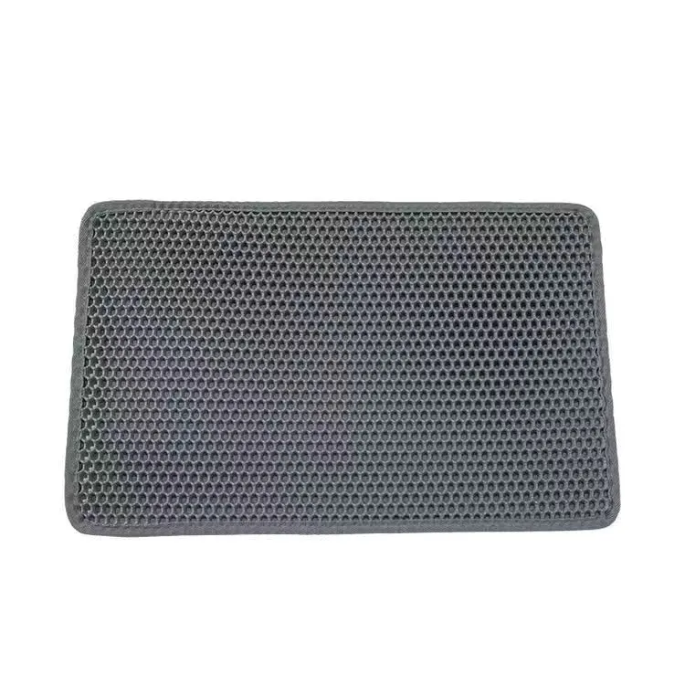 Tapis pour bac à litière pour chat double couche et imperméable