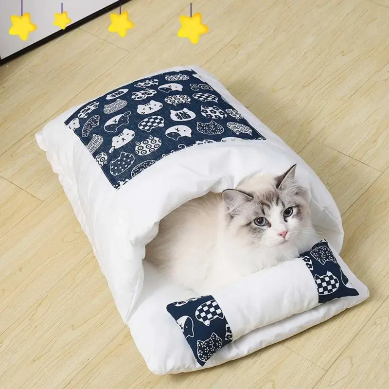 Couette fermée pour Chat - Sac de couchage doux et confortable
