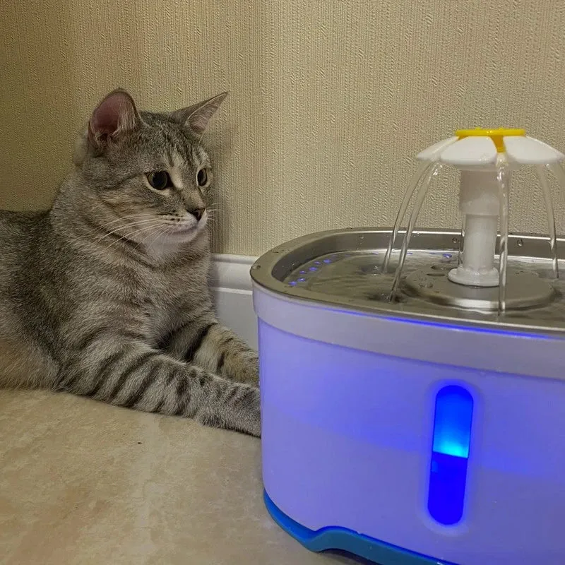 Fontaine à eau automatique pour chat - Eau pure et fraîche en continu