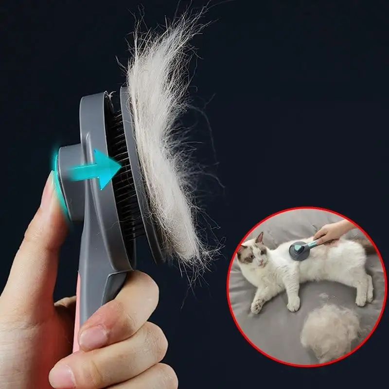 Peigne de toilettage pour Chat - Caressez et soulagez votre chat des poils