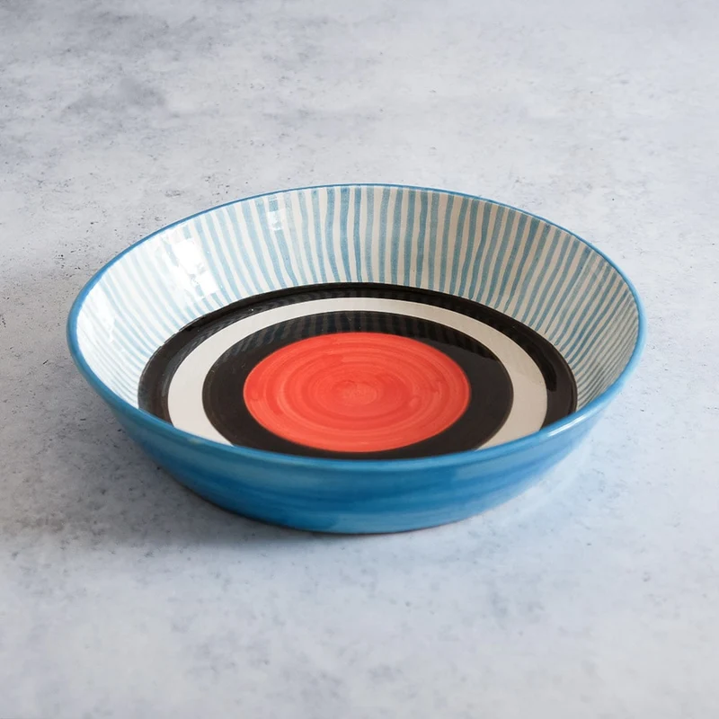 Assiette creuse bleue Ø24cm