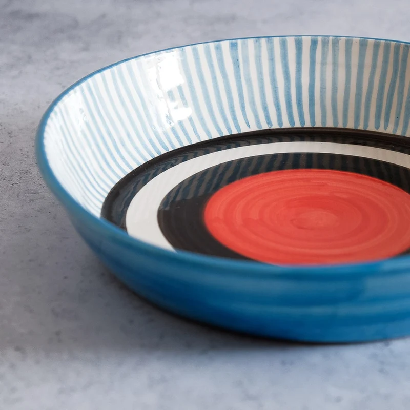 Assiette creuse bleue Ø24cm