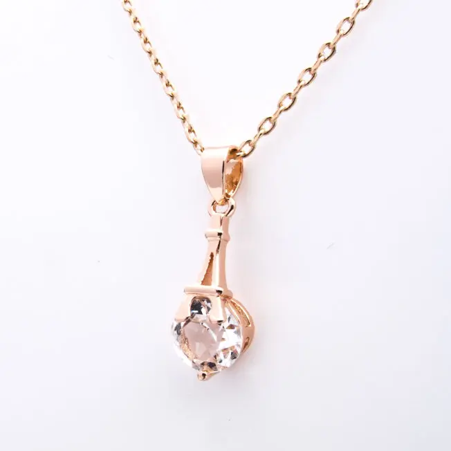 Pendentif Tour Eiffel Doré - Swarovski® Elements