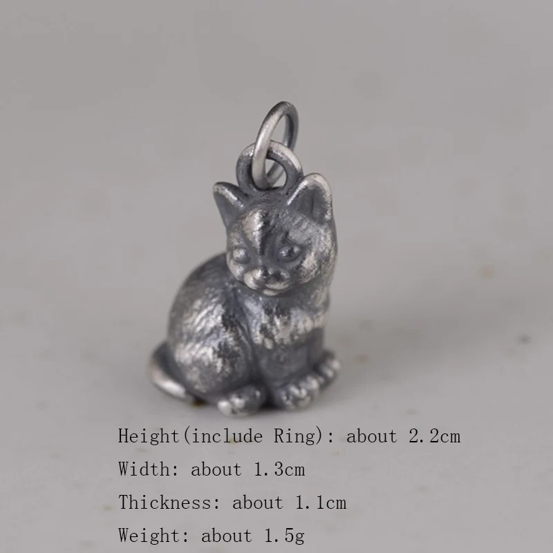 Pendentif en argent chaton