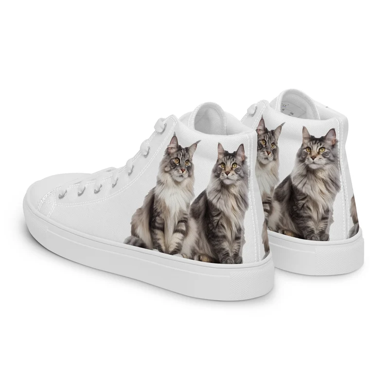 Baskets hautes en toile femme Maine Coon