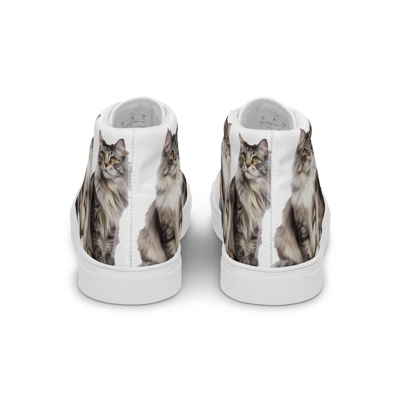 Baskets hautes en toile femme Maine Coon