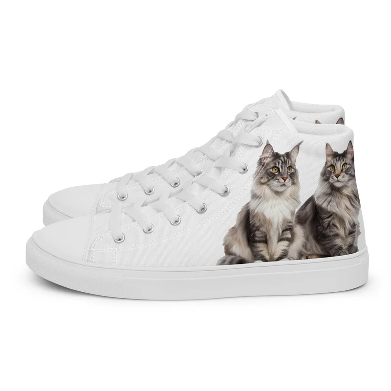 Baskets hautes en toile femme Maine Coon